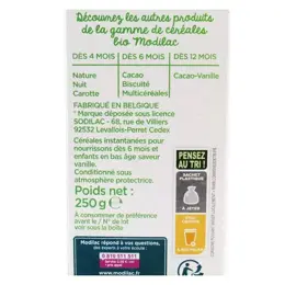 Modilac Mes Céréales Bio Vanille Dès 6 mois 250g