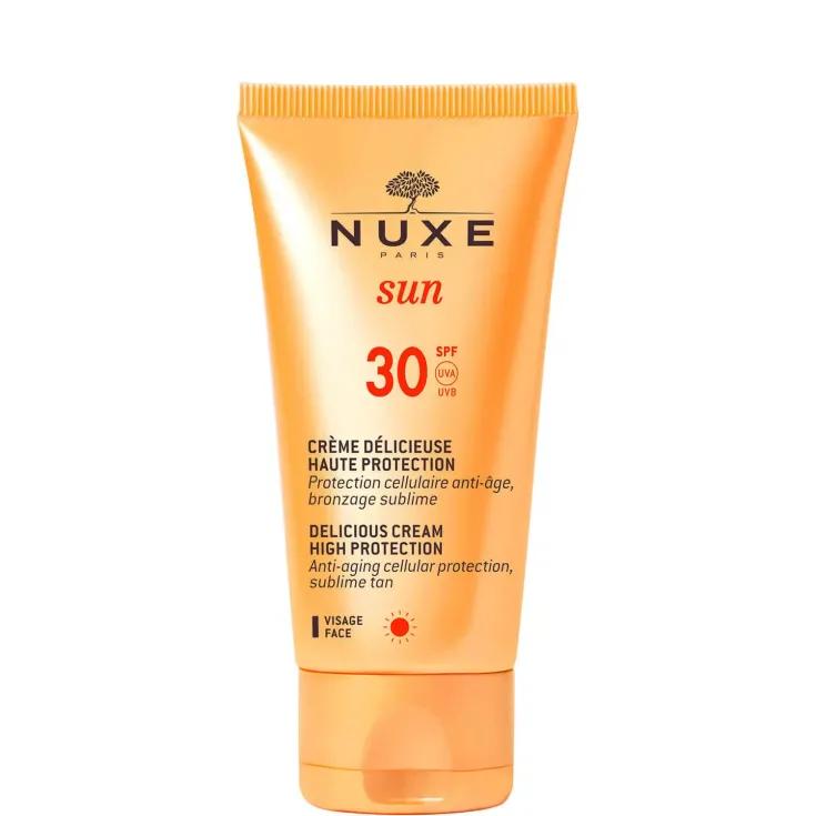 Nuxe Sun Crema Deliziosa Protezione Solare Viso SPF 30 Anti-Età 50 ml