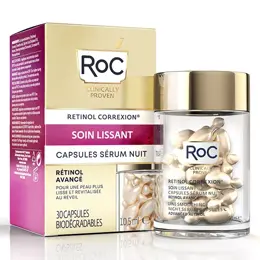 Roc Rétinol Correxion Soin Lissant Sérum Nuit 30 capsules