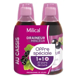 Milical Drenante Ultra Gusto Ribes Nero Lotto di 2x500ml