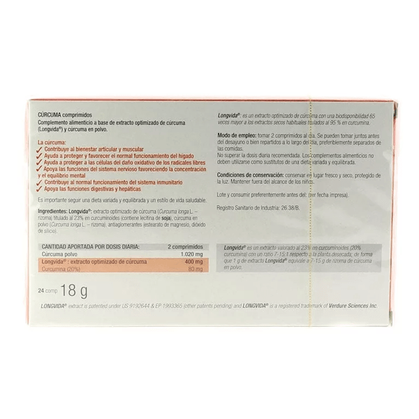 Santiveri Turmeric 24 Tablets