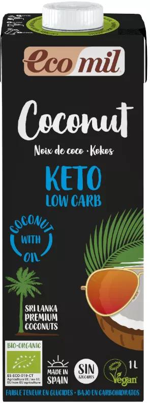 Ecomil Noix de Coco Nature Keto Bio 1 L