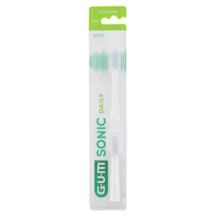 Gum Sonic Daily Cabezal Recambio Cepillo Blanco 2 uds