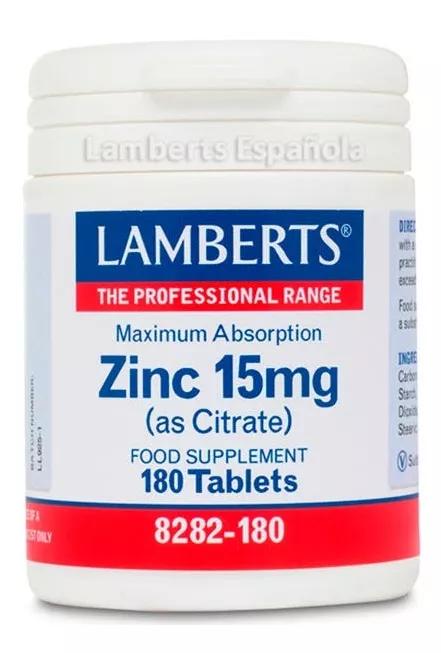 Lamberts Zinco 15mg 180 Comprimidos