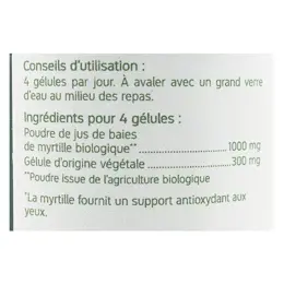 Nat & Form Bio Myrtille Baie 200 gélules végétales