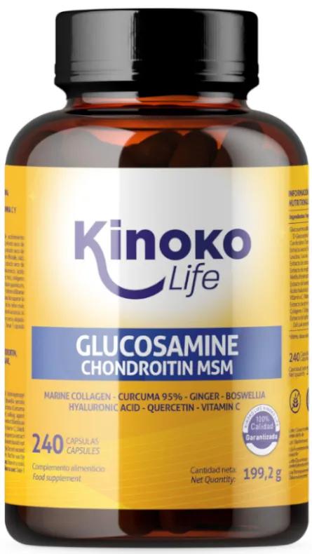 Kinoko Life Glucosamine Chondroïtine met MSM 240 capsules