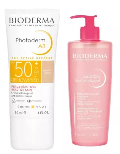 Bioderma Photoderm AR SPF50 + Cor Natural 30 ml + Gel Moussant 500 ml