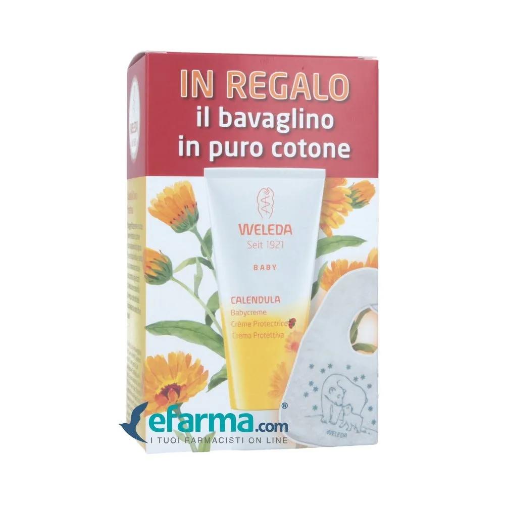 Weleda PROMO Baby Calendula Crema Protettiva + Bavaglino in Cotone