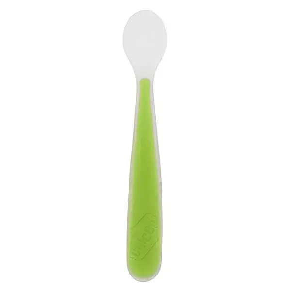 Chicco Meals My First Silicone Spoon +6m Apple Green