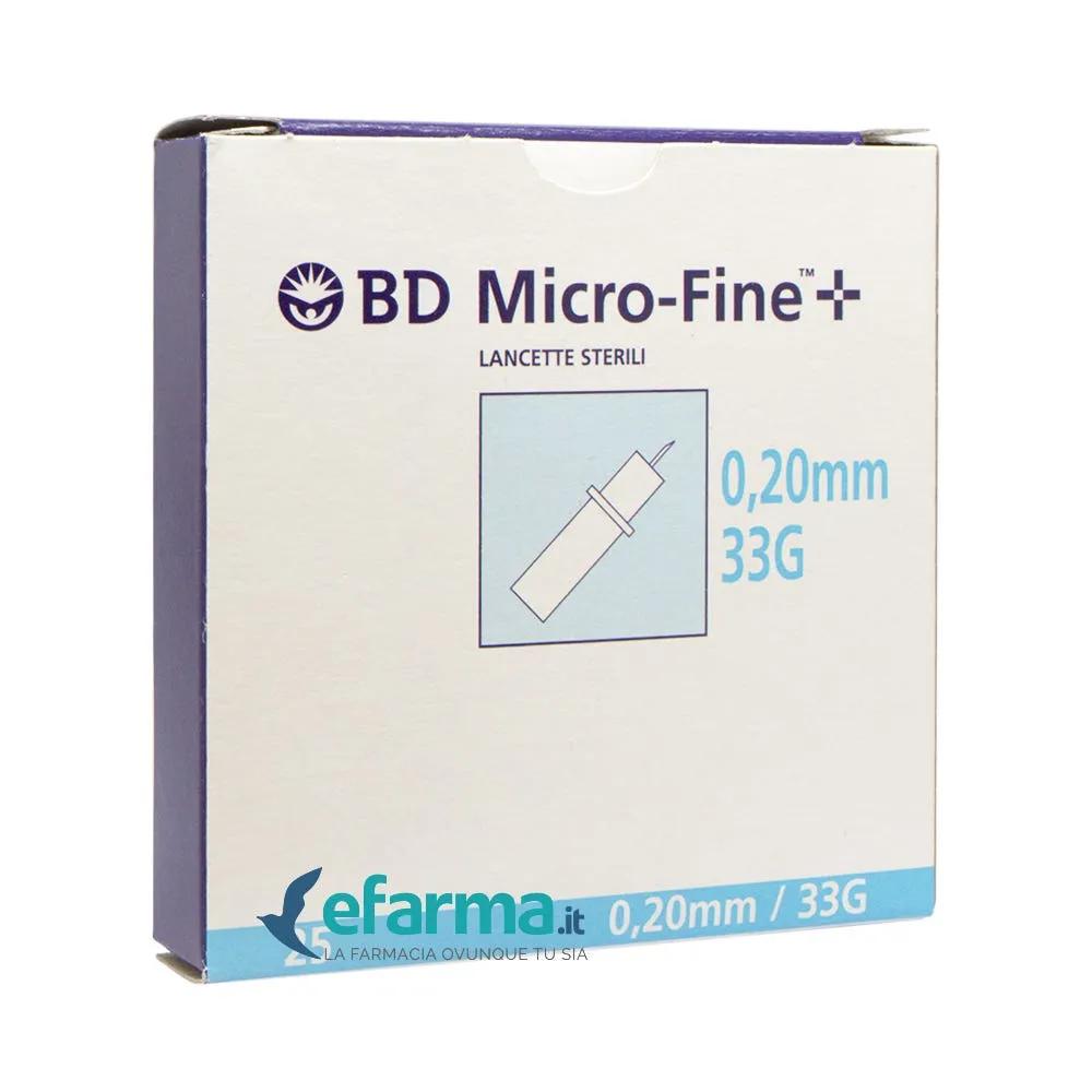 BD Microfine 33G Lancette Pungidito 25 Pezzi