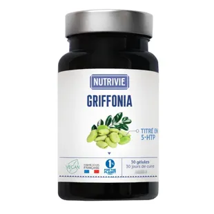 Nutrivie Griffonia Stardardizzata 30% 5-HTP Vegan Integratore Alimentare 30 capsule