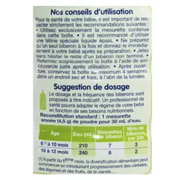 Physiolac Bio Lait 2ème âge Formule Epaissie 800g