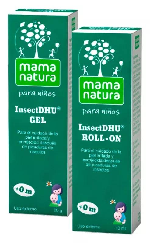 Mama Natura Kit Picaduras Crianças InsectDhu Roll On 10ml + gel 20gr