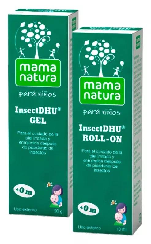 Kit Bites Kinder Mama Natura InsectDhu Roll On 10ml + Gel 20Gr
