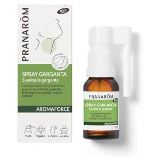 Pranarom Aromaforce Organic Soothing Throat Spray +6 Years 15ml