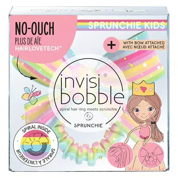 Invisibobble Sprunchie Kids Chouchou Arc-en-Ciel Bow Let's Chase Rainbows