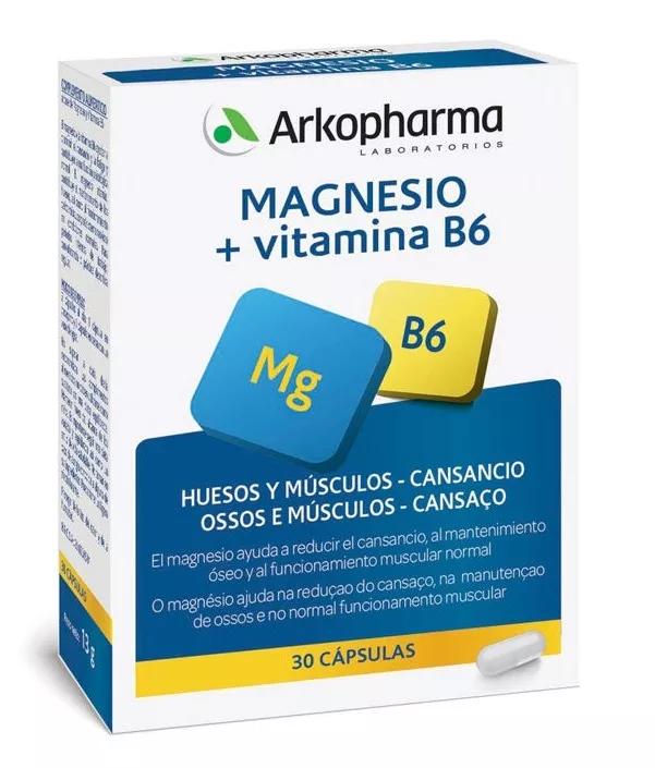Arkopharma Arkovital Magnésio + Vitamina B6 30 Cápsulas 