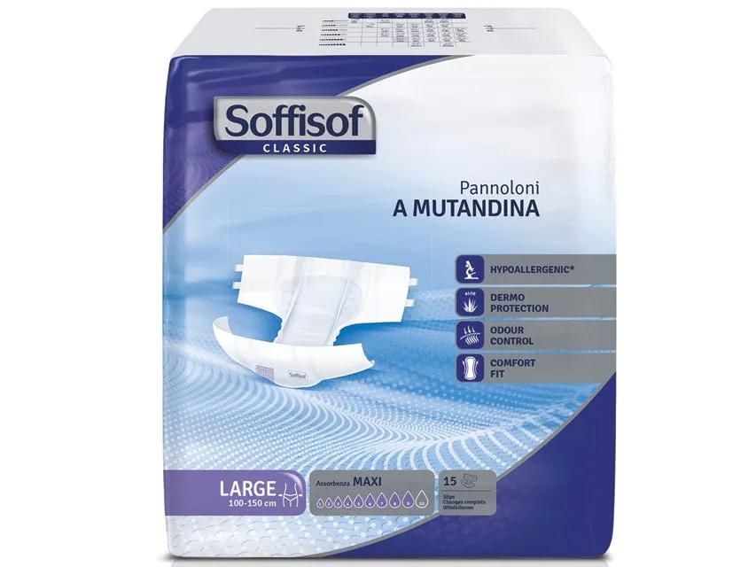 Pannoloni Soffisof Classic - Incontinenza Forte - Large 15 Pezzi