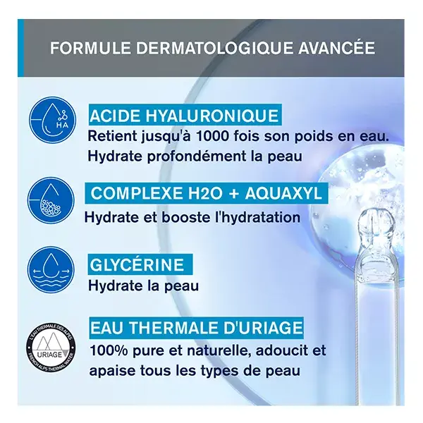 Uriage Eau Termale Gel d'Acqua Idratante Pelli Normali e Miste 40ml