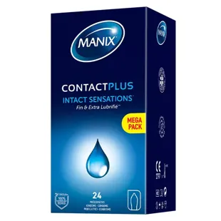 Manix Contact Plus Fini e Lubrificati 24 preservativi