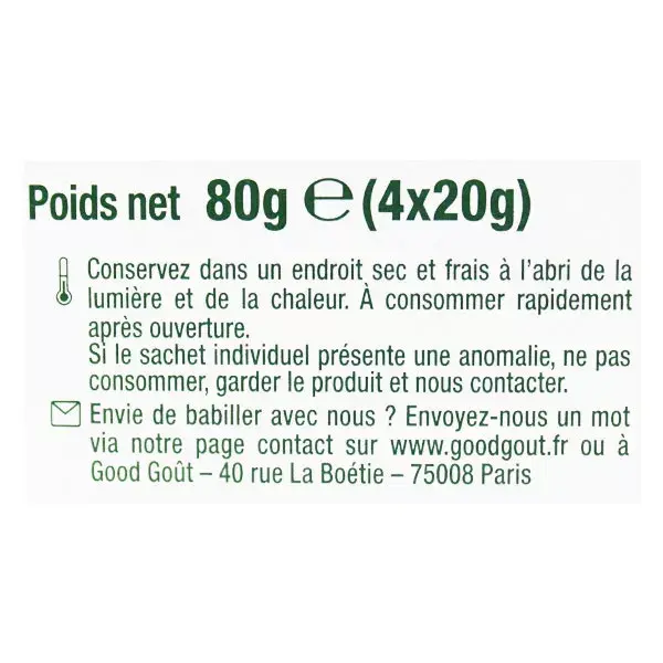 Good Goût Biscuit des Bois +12m Bio 80g