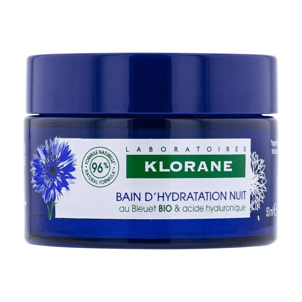 Klorane Fiordaliso BIO Bagno di Idratazione Notte con Acido Ialuronico di Origine Vegetale 50 ml