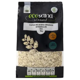 Ecosana Flocos de Aveia Integrais Grossos Orgânicos 1 kg