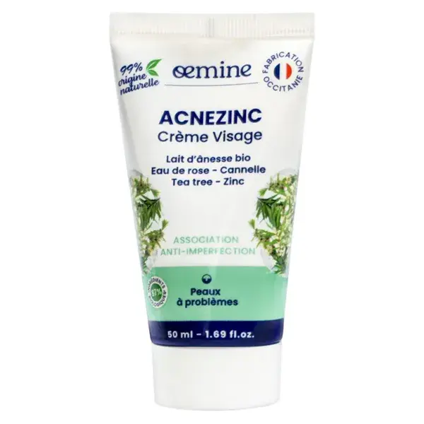 Oemine Acnezinc Crème Visage Contre Les Imperfections 50 ml