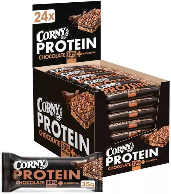 Corny Protein Barritas de Cereais de Chocolate com Leite 24 uni