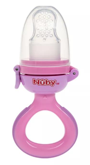 Nûby Nibbler Siliconen Voeder +6m Roze