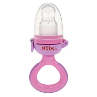 Nûby Nibbler Silicone Feeder +6m Pink