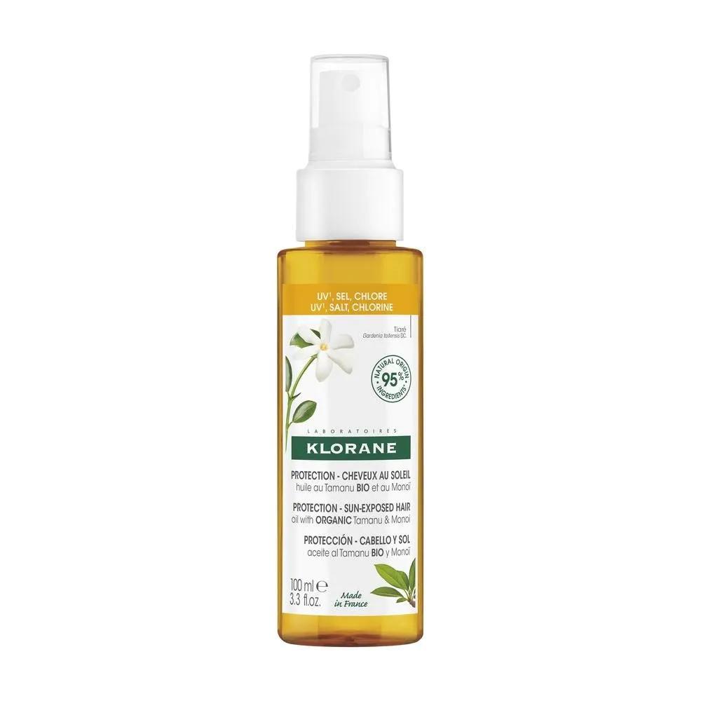 Klorane Olio al Tamanu BIO e Monoï Per Capelli Esposti al Sole 100 ml