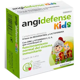 angidefense Kids +3 Años Sabor Fresa 12 Sobres