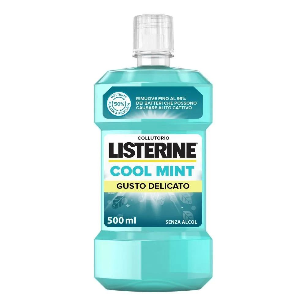 Listerine Cool Mint Gusto Delicato Collutorio Alito Fresco 500 ml