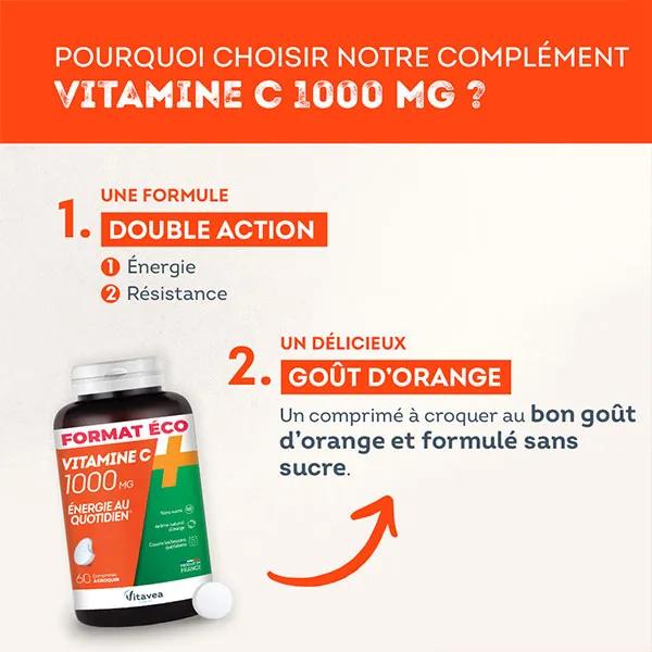 Vitavea Vitamina C 1000 Mg Energía Diaria Formato Eco 60 comprimidos