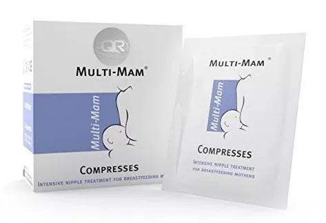 Multi-Mam Compresses Apaisantes pour le Mamelon 12 unités