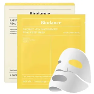 Biodance Radiant Vita Niacinamide Real Deep Mask 4 units