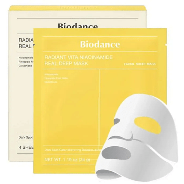 Buy Biodance Radiant Vita Niacinamide Real Deep Mask 4 units