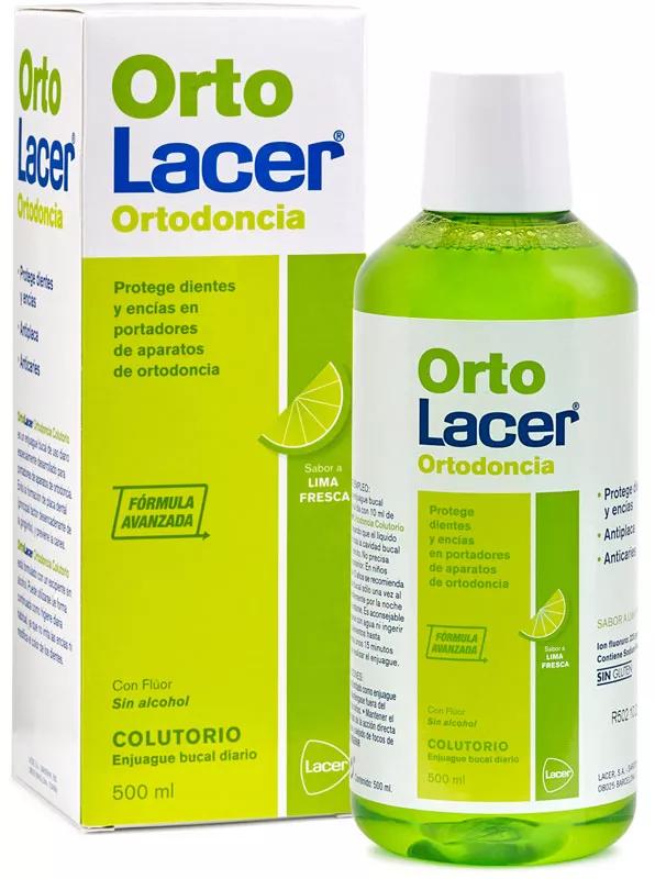 Lacer OrtoEnjuague Bucal Diario Colutorio Lima Fresca 500 ml