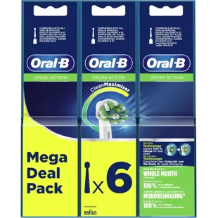 Oral-B Crossaction Bürstenkopf, Packung mit 6 Einheiten