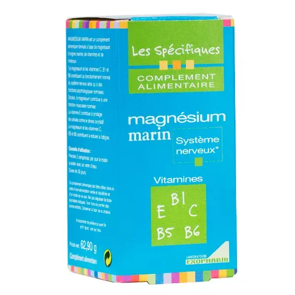 Exopharm Magnésium Marin 60 comprimés