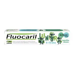 Fluocaril Junior, Dentifrice 6-12ans, Menthe Douce, 75ml