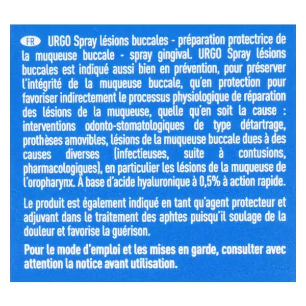 Urgo Visage Spray Lésions Buccales 15ml