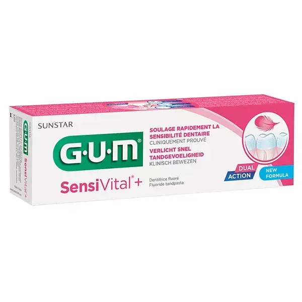 Gum Dentifrice SensiVital+ Sensibilité Dentaire 75ml