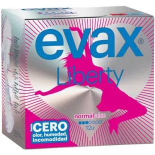 Evax Liberty Normal Pads Asas 12 unidades