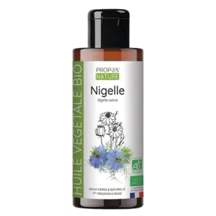 Olio di semi di nigella biologico per aromaterapia e fitoterapia Propos' Nature 100ml