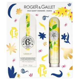 Roger&amp;Gallet Cédrat Wellness Água Perfumada 30 ml + Creme para as Mãos 30 ml