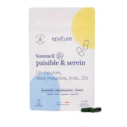 Epycure Sommeil Paisible & Serein Endormissement Rapide et Sommeil Réparateur 60 gélules