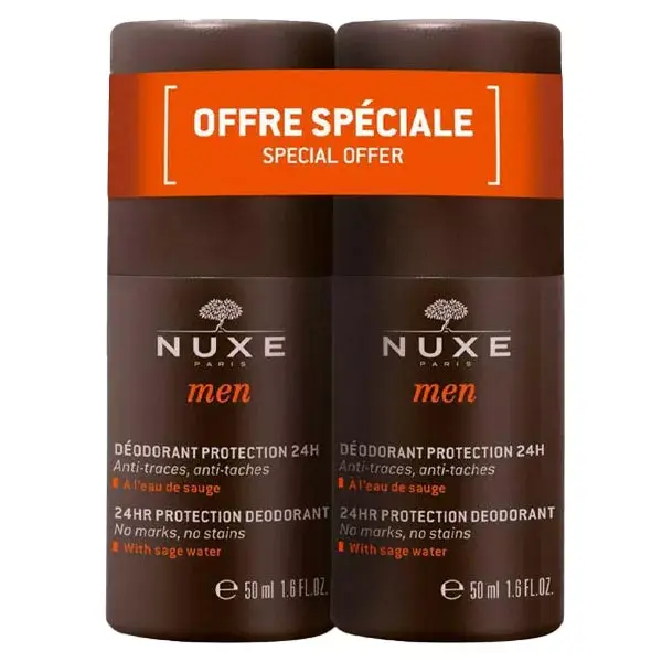 Nuxe Men Deodorant Protection 24h 2 x 50ml
