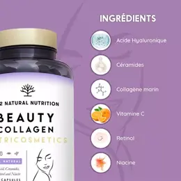 N2 Natural Nutrition Collagène avec et acide hyaluronique 90 gélules